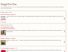 Tablet Screenshot of frugalforyou.blogspot.com