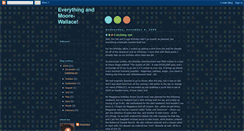 Desktop Screenshot of everythingmoorewallace.blogspot.com