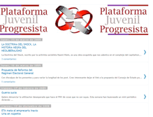 Tablet Screenshot of plataformajuvenilprogresista.blogspot.com