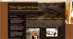 Desktop Screenshot of dirtqueenarchitect.blogspot.com