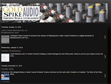 Tablet Screenshot of goldspikeaudio.blogspot.com