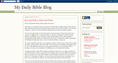 Desktop Screenshot of dalesdailybible.blogspot.com