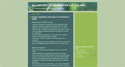 Desktop Screenshot of nigeriauniversitiesinfo.blogspot.com