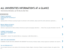 Tablet Screenshot of nigeriauniversitiesinfo.blogspot.com