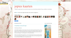 Desktop Screenshot of jopieskaarten.blogspot.com