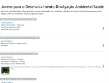 Tablet Screenshot of jdesenvolvimento-divulgambisaude.blogspot.com