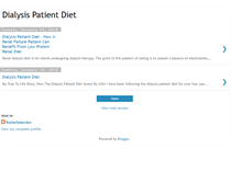 Tablet Screenshot of dialysispatientdiet.blogspot.com