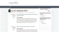 Desktop Screenshot of 12qtcrockpot.blogspot.com
