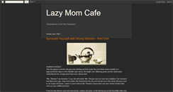 Desktop Screenshot of lazymomcafe.blogspot.com