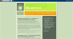 Desktop Screenshot of nutri-cycles.blogspot.com