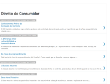 Tablet Screenshot of direitodoconsumidorestudos.blogspot.com