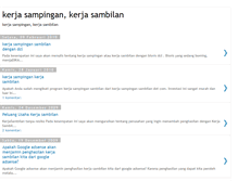 Tablet Screenshot of kerjasambilan-sampingan.blogspot.com