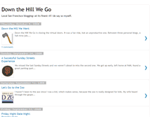Tablet Screenshot of downthehillwego.blogspot.com