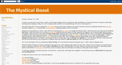 Desktop Screenshot of mysticalbeast.blogspot.com