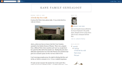 Desktop Screenshot of kanefamilygenealogy.blogspot.com