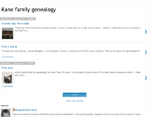 Tablet Screenshot of kanefamilygenealogy.blogspot.com
