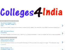 Tablet Screenshot of colleges4india.blogspot.com