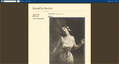 Desktop Screenshot of boundbysociety-woman.blogspot.com