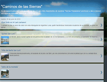 Tablet Screenshot of caminosdelassierras.blogspot.com