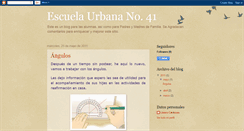 Desktop Screenshot of escuelaurbana41.blogspot.com