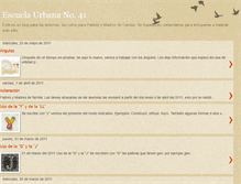 Tablet Screenshot of escuelaurbana41.blogspot.com