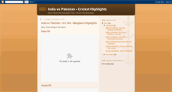 Desktop Screenshot of india-v-pakistan.blogspot.com