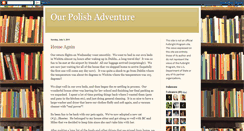 Desktop Screenshot of ourpolishadventure.blogspot.com