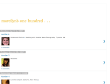 Tablet Screenshot of marcilynsonehundred.blogspot.com