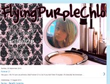 Tablet Screenshot of flyingpurplechlo.blogspot.com