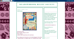 Desktop Screenshot of meadowbrookreliefsociety.blogspot.com