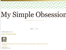 Tablet Screenshot of mysimpleobsession.blogspot.com