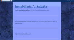 Desktop Screenshot of inmobiliariasaldana.blogspot.com