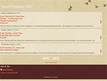 Tablet Screenshot of exceltrainingnyc.blogspot.com