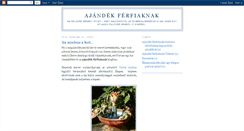 Desktop Screenshot of ajandekferfiaknak.blogspot.com