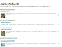 Tablet Screenshot of ajandekferfiaknak.blogspot.com