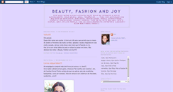 Desktop Screenshot of beautyfashionandjoy.blogspot.com