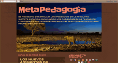 Desktop Screenshot of metapedaagogia.blogspot.com