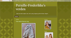 Desktop Screenshot of pernille-frederikke.blogspot.com