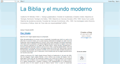 Desktop Screenshot of labibliayelmundomoderno.blogspot.com