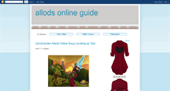 Desktop Screenshot of allods-online-guides.blogspot.com