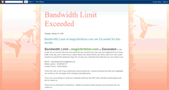 Desktop Screenshot of bandwidthlimitexceededsoredirected.blogspot.com