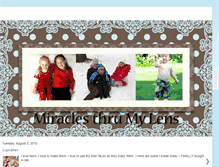 Tablet Screenshot of miraclesthrumylens.blogspot.com