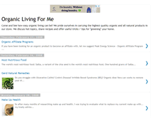 Tablet Screenshot of organiclivingforme.blogspot.com