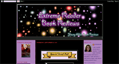 Desktop Screenshot of extremereaderbookreviews.blogspot.com