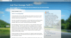 Desktop Screenshot of justyouraveragetech.blogspot.com