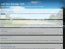 Tablet Screenshot of justyouraveragetech.blogspot.com