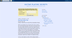 Desktop Screenshot of guitarplayingsecrets.blogspot.com