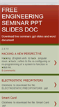 Mobile Screenshot of freeseminarppt.blogspot.com