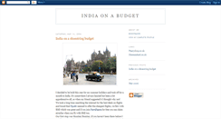 Desktop Screenshot of india-on-a-budget.blogspot.com