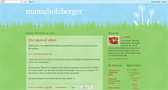Desktop Screenshot of mamaholzberger.blogspot.com
